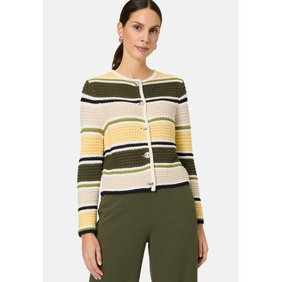 Strickjacke gestreift mit knopfleiste ZERO