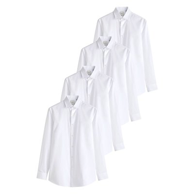 Chemises slim à poignet simple, lot de 4 NEXT