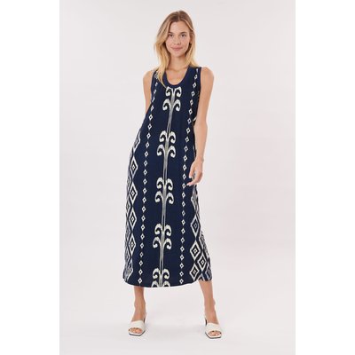 Robe longue imprimée sans manches en jersey TALAVERA DERHY