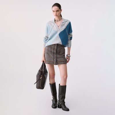 Polo Argyle avec broderies bijoux LIU JO