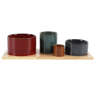 Service apéritif 4 pièces Elyas 34,5 cm - ELYAS TABLE PASSION