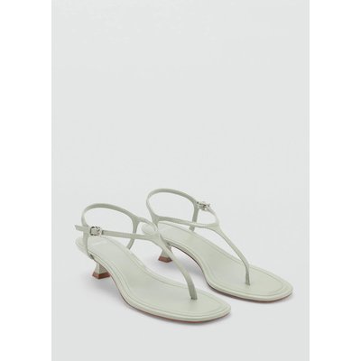 Sandales lanière talon kitten heel MANGO