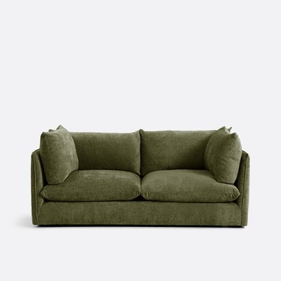 Canapé droit, 3 places, en velours épais texturé, MALO  LA REDOUTE INTERIEURS