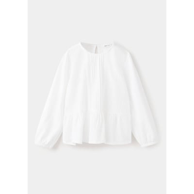 T-shirt à volants avec dentelle MANGO BABY