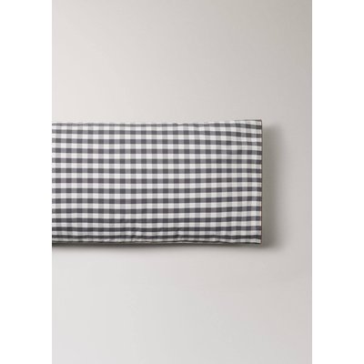 Housse de coussin en coton percale à carreaux vichy 45x110 cm MANGO HOME