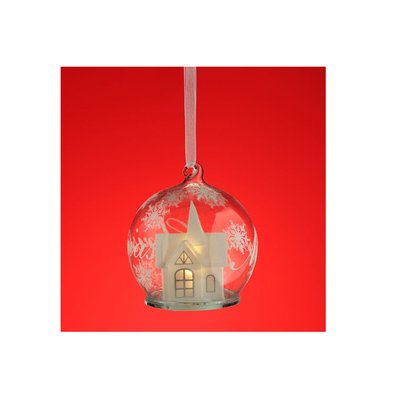 Boule de Noel LED Joyeux Noel DOUCEUR D'INTÉRIEUR