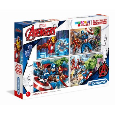 20+60+100+180 pièces - the avengers CLEMENTONI