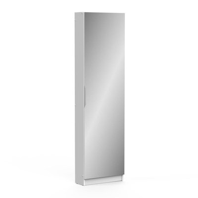 Armoire à Chaussures 1 Porte Miroir L50 cm - Zapatero CALICOSY