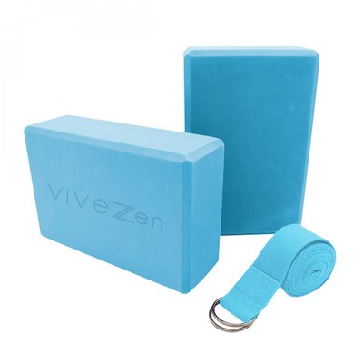 Lot de 2 briques de yoga et sangle de yoga VIVEZEN