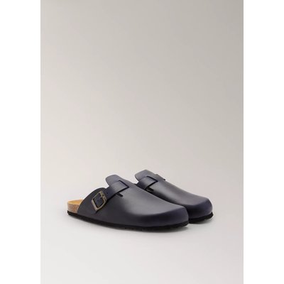 Chaussons sabots en cuir MANGO