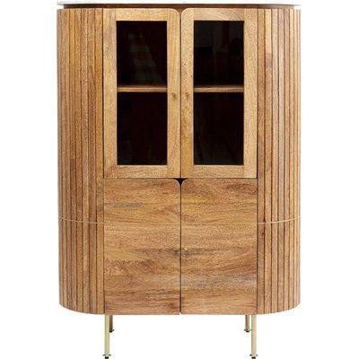 Vitrine en manguier et marbre, GRACE KARE DESIGN