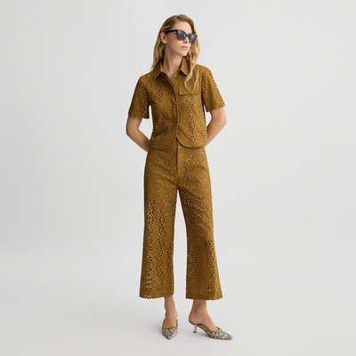 Pantalon cropped avec broderie LIU JO