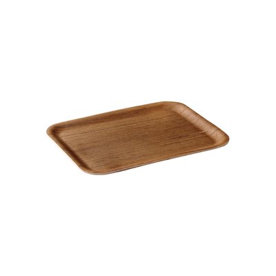 Plateau Rectangulaire Nonslip Bois Foncé 320x240 Mm KINTO