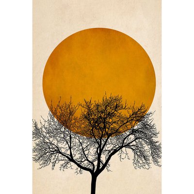 Tableau dessin arbre et sérénité HEXOA