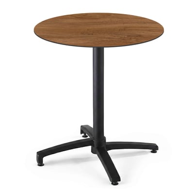 Table de jardin bistrot ronde inclinable en aluminium et HPL 4 personnes Ø70 cm, OPERA OVIALA