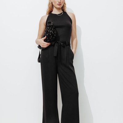 Pantalon large taille haute PROMOD