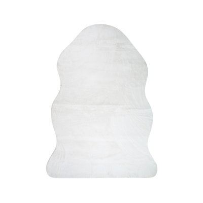 Tapis salon doux antidérapant blanc 130x190 THE DECO FACTORY