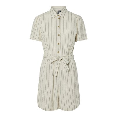 Belted Striped Jumpsuit PIECES