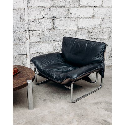 Fauteuil en cuir Bertil Jakob N°230 - Bon état DEBONGOUT