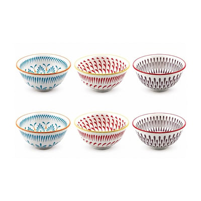 Lot de 6 bols médiums, KYOTO ARTIME