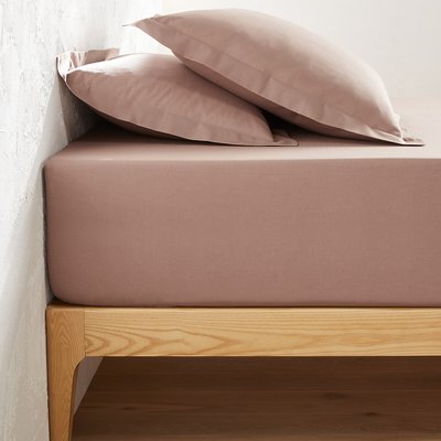 Drap housse uni coton, bonnet 32cm, Scenario LA REDOUTE INTERIEURS