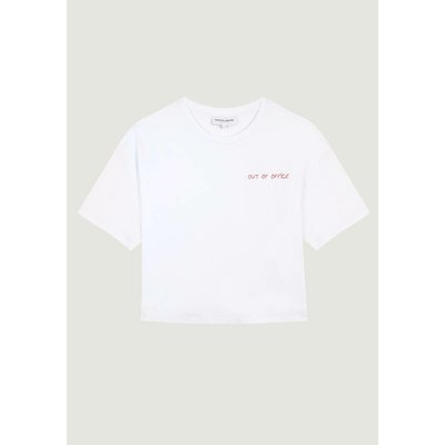 Alesia Out of Office T-Shirt in Cotton with Short Sleeves MAISON LABICHE