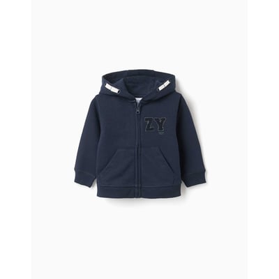 Sweat zippé avec broderie en bouclettes ZY ZIPPY