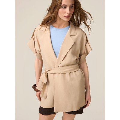 Veste déstructurée en viscose/lin OLTRE