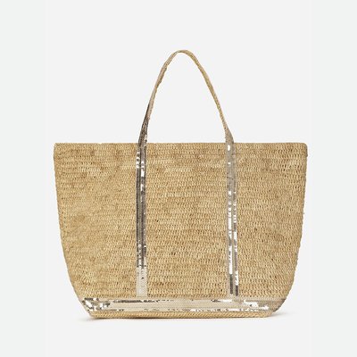Draagtas XL in raffia en zecchino's VANESSA BRUNO