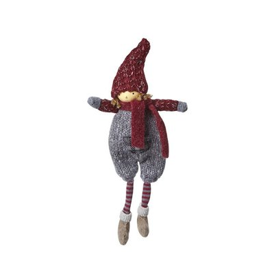 Suspension figurine de noël garçon en résine H24 SIA DECO