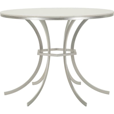 Table à manger ronde plateau effet marbre GLAM RECOLLECTION