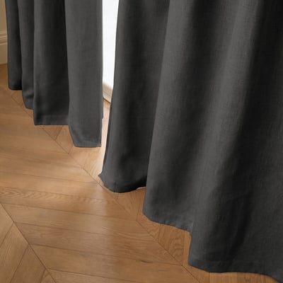 Private Washed Linen Curtain with Eyelet Header AM.PM