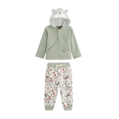 Ensemble bébé sweat-shirt à capuche et pantalon en molleton Abou PETIT BEGUIN