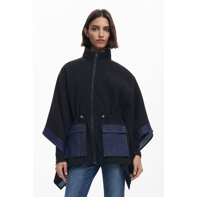 Poncho en denim combiné DESIGUAL