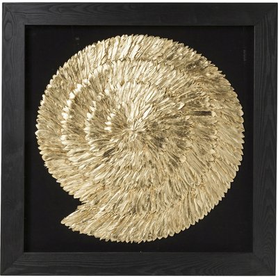 Tableau Golden Snail 120x120cm KARE DESIGN