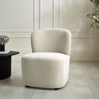 Lucerne Chenille Armless Accent Chair SO'HOME