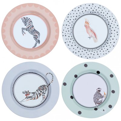 Lot de 4 assiettes en mélamine YVONNE ELLEN