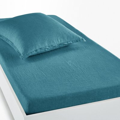 Hoeslaken in gewassen linnen, omslag 30 cm, Linot LA REDOUTE INTERIEURS