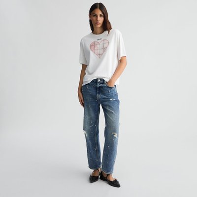 T-shirt avec cœur et strass LIU JO