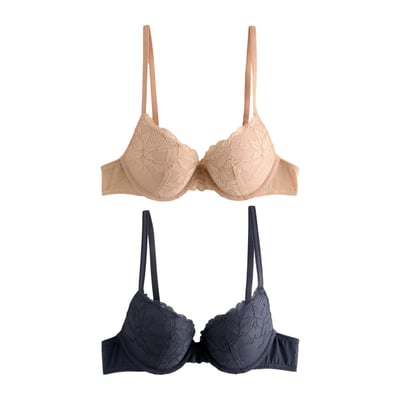 Soutien-gorge push-up dentelle, lot de 2 NEXT