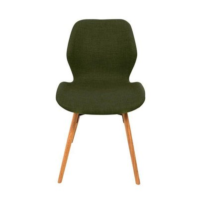 Chaise scandinave en tissu et chêne  Gary ZAGO