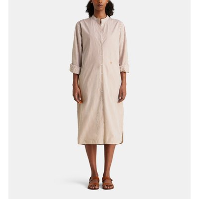 Robe Chemise Midi Droite Lorette Rayée Coton Bio JODHPUR