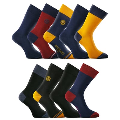 Lot De 9 Paires De Chaussettes De Ville Coton Peigné Doux SERGE BLANCO