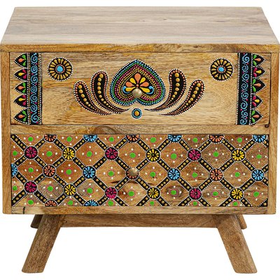 Chevet motifs mandala en manguier, MENORCA KARE DESIGN