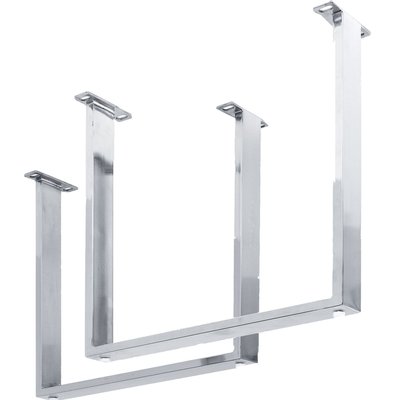 Lot de 2 pieds de table en acier, TAVOLA KARE DESIGN