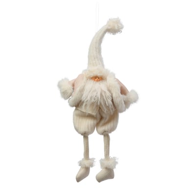 Suspension figurine père noël décorative artificielle H49 VELVET SIA DECO