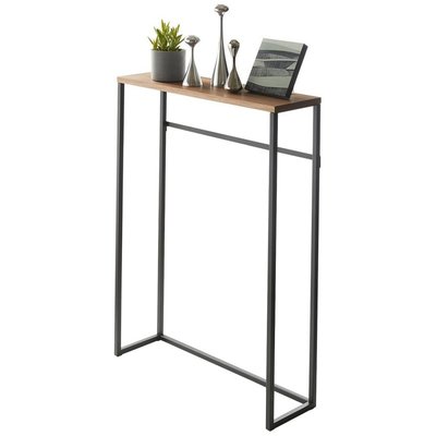 Table console ultra fine métal bois  Tower YAMAZAKI