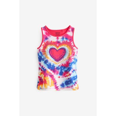 Débardeur avec cœur à sequins effet tie-dye NEXT