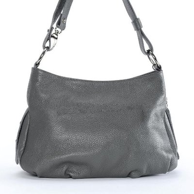 Sac a main cuir gris femme La Redoute