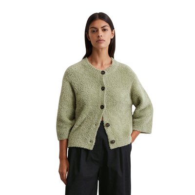 Cardigan en flou-nit relaxed en fil de coton moelleux MARC O'POLO